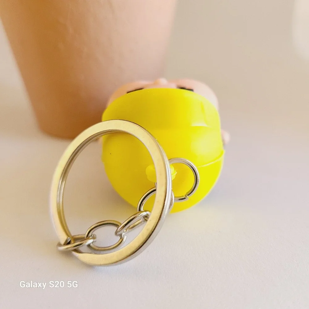 Cute Cartoon Boy Keychain Yellow Hat Red Scarf‎ Backpack Charm NEW Collectible